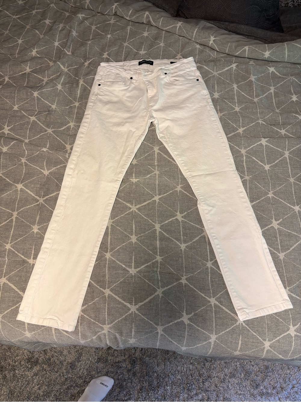 Men's White Slim Fit Jeans - Unbranded